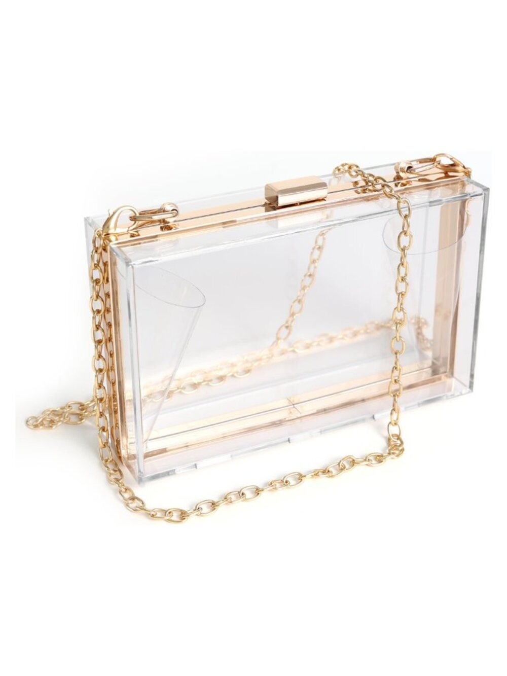 Clear Acrylic Clutch Crossbody Stadium Approved Small Evening Bag